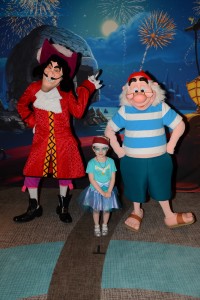 Fancy Free Daughter with Captain Hook and Mr. Smee