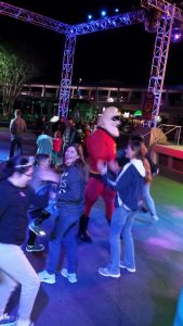 Dancing with Mr. Incredible.