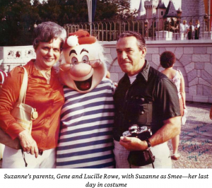 Suzanne as Mr. Smee posing with her parents