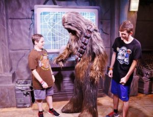 Chewbacca sees my son's button