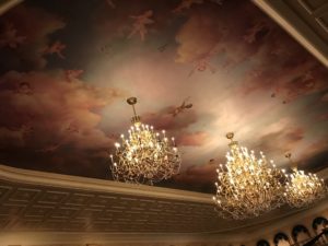 Ceiling of Be Our Guest in Magic Kingdom
