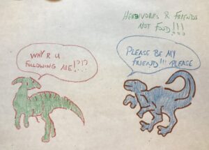 Have fun while you wait for your food at Restaurantosaurus