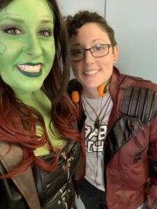 Gamora-Star-Lord-Guardians-of-the-Galaxy-cosplay-costume-selfie